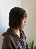 切りっぱなしボブ