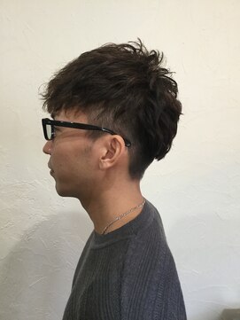 デュエルヘアー グルーミングショップ(DWELL HAIR. GROOMING SHOP) パーマ/ツーブロック×ナチュラルモヒカンスタイル
