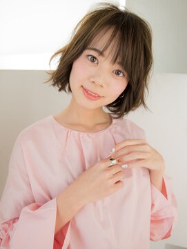 大人かわいいミディアムボブ Aimer滝沢裕康 L エメ Aimer のヘアカタログ ホットペッパービューティー