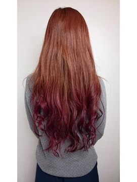 ワンポイント ウィズ パリス(One Point with Paris) ピンクグラデーション