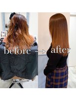 フレーム なんば店(FRAME)&nbsp;#美髪#ヨシンモリ#韓国ヘア#クリアカラー#ツヤ髪