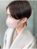 スリークショート、ハンサムショート、センターパート