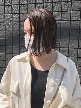 ハンズクラン(HANDS CLAN) ぱつっと切りっぱなしミニボブ