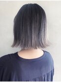 切りっぱなし×ボブバレイヤージュ