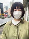 マッシュ/くびれヘア/ビタミンカラー/艶ボルドー[津田沼駅]