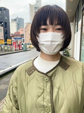 リビング 津田沼(LIVING) マッシュ/くびれヘア/ビタミンカラー/艶ボルドー[津田沼駅]