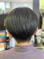 フレンズ 環状通東店(friend's) ナチュラルセンターパート×毛流れパーマ 5