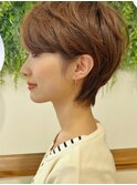 【渡辺】ショートグラデーションカラーペールベージュ