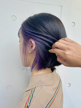 カリーナコークス 原宿 渋谷(Carina COKETH) ラベンダー/インナーカラー/イヤリングカラー/ダブルカラー