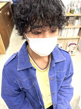 ヘアー アイス 御器所本店(HAIR ICI) マッシュ×黒髪パーマ