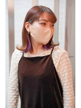 ムゥフ ヘアーアンドアイラッシュ(mouf hair&eyelash) インナーカラーパープル