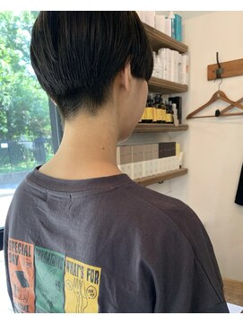 ナタン 自由が丘(NATHAN) メンズライク×ニュアンスカラー×マッシュパーマ×髪質改善ボブ