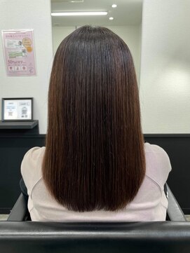 サード(ThairD) 髪質改善ストレート/レイヤーロング/アースカラー/30代40代50代