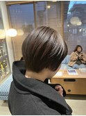 20代30代40代抜け感マッシュショート透明感グレージュ