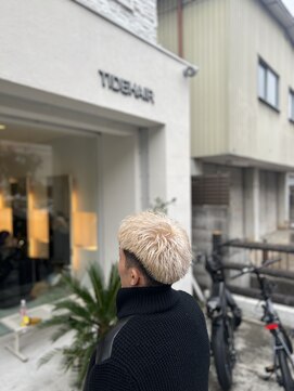 タイドヘア 茨木店(TIDE HAIR) ホワイトベージュ ショート