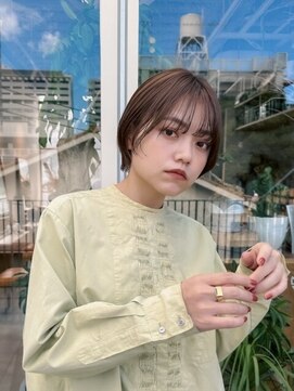 エルム 原宿 表参道(yelm) ★くびレイヤーエモージュイメチェンハッシュカットフルバング