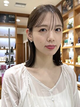 ピークアブー アヴェダ アトレ恵比寿(PEEK-A-BOO AVEDA) 切りっぱなしボブ／タイトヘアアレンジ