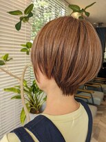 アース 三田南ウッディタウン店(HAIR&MAKE EARTH)&nbsp;大人可愛いブリーチなし透明感ミルクティーベージュカラー　1/7