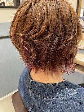アース オーセンティック アクロスプラザ 与次郎店(EARTH Authentic) パーマスタイルにも裾カラー♪