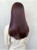 チェリーブラウン美髪韓国ヘア顔周りレイヤーロング_ba371482