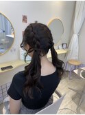 推し活に★編み込みツイン