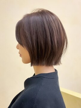 スニュウ(snuw) (snuw_hotaru)レイヤーボブマロンベージュラベンダーミルクティ