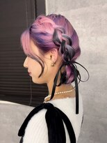 アンドソー 池袋(&so.)&nbsp;デザインカラー/ミックスカラー/編み込みヘアレンジ/池袋