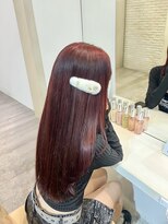 コル(CoL) ブリーチなしダブルカラーで可愛いレッドカラーに!