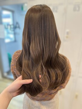 ロンドルピナス 小倉(Lond Lupinus) ミディアムヘア暗めカラー/デザインカラー/フェイスフレーミング