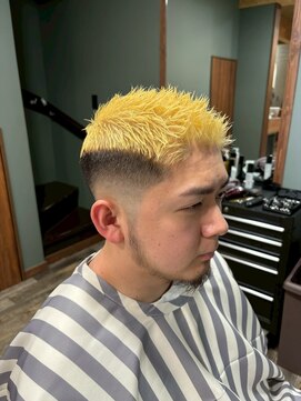 スタンドバーバー 柏(STAND BARBER) MEN’S HAIR/サーフカール/刈り上げセンターパート/柏