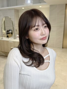 ミズチャーム(Ms.CHARM) ミディアムレイヤー/韓国/顔まわりカット/外苑前