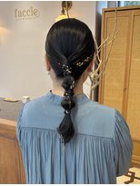 ファシー(faccie)&nbsp;編みおろし　金箔　アレンジ