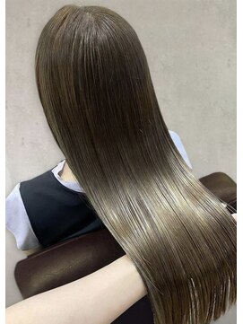 ファム 札幌大通(fam) 冬の髪質改善カラー◎透明感オリーブグレージュ