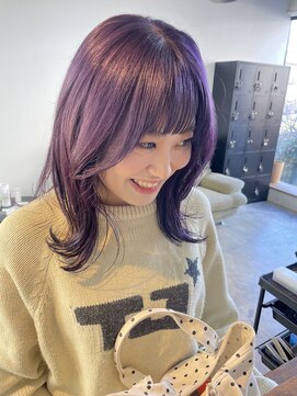 エムドットヘアーサロン(M. hair salon) 【門田美穂】大優勝すぎる美人ムラサキカラー♪