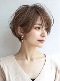 白髪ぼかし似合わせ大人ショート30代40代50代60代◎