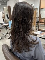 カーフ アオゾラヘアー 光の森2号店(calf AOZORA HAIR) ロングラフウェーブ 無造作パーマ スタイリング簡単パーマ
