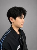 メンズカット/センターパート/コンマバング/パーマ/盛岡