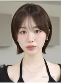 シースルーバング×タイトミニボブ
