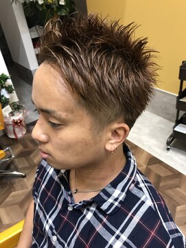 メリソス(mellizos) 2ブロックアップバングショート