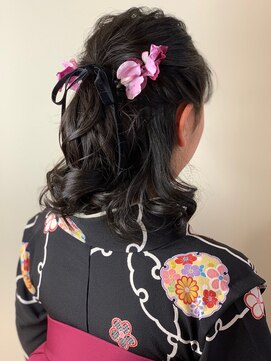 ネオリーブ ロア 鶴川店(NEOLIVE ROA) ☆卒業式ハーフアップ☆鶴川 町田 美容室 袴 着付け