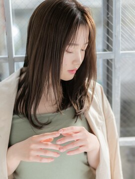 キャリコ(calico) 《calico》ナチュラルストレート*シースルーバング*ミントカラー