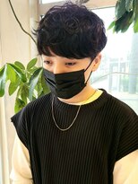 リップソウル(RIP SOUL)&nbsp;《RIP SOUL》スパイラルパーマ 黒髪 マッシュショート