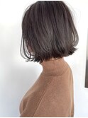 プツッと切りっぱなしボブ