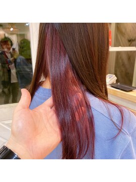 サビィ(Sabby) ワインレッドインナーカラー☆/氏川洸希/多摩センター