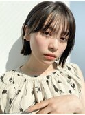 【GARDEN荒井夏海】小顔シースルー前髪×黒髪ボブ