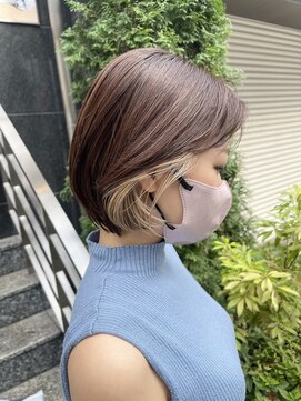 ゼンコー 国分寺(ZENKO) 【デザインカラー】インナー×ブロンドベージュ(ブリーチ1回)
