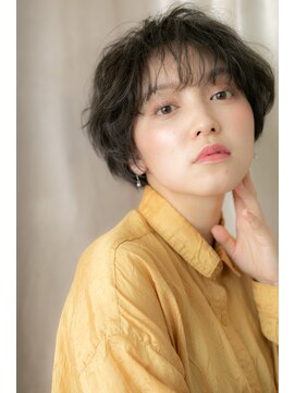 カバーヘア ブリス 戸田公園西口店(COVER HAIR bliss) オリーブグレージュ小顔刈り上げショートY戸田公園20代30代40代