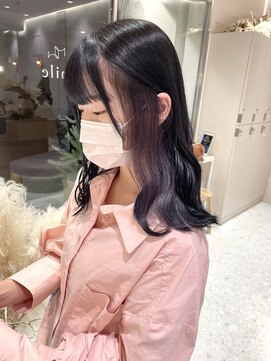 マイル 渋谷(mile) インナーカラーパープル