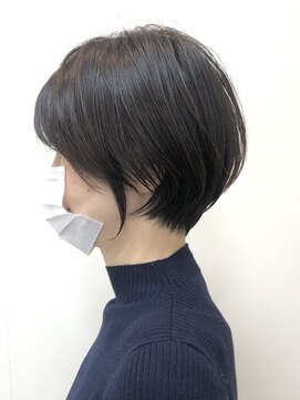 テルミークリニカルデザイン 北千里 ひし形ショートボブ丸みショートくびれすぎない40代50代60代