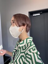 ベンジー 代々木上原店(benji)&nbsp;ピンクブラウン×ぱつっとショート